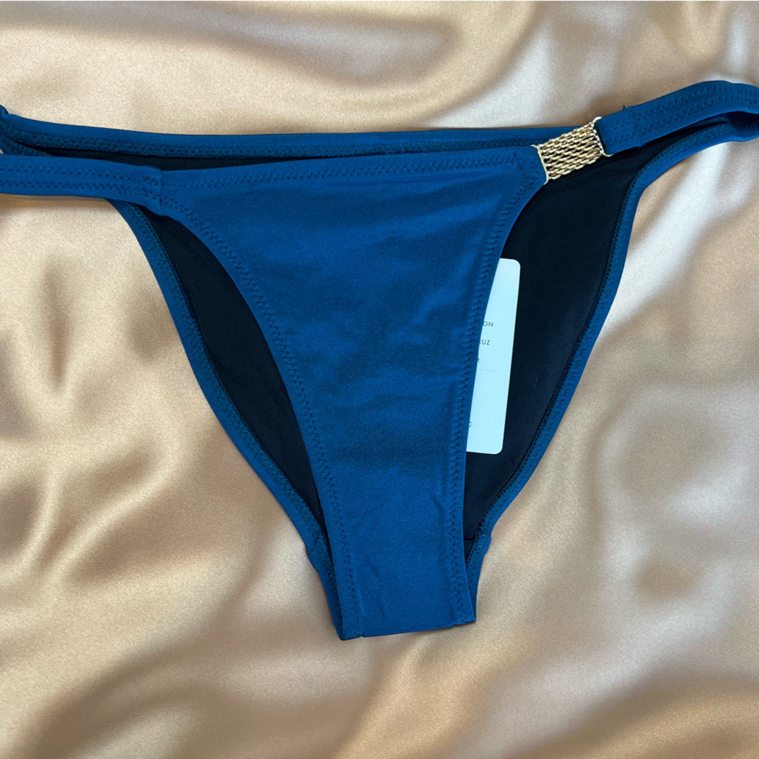 Nwt L’ Agent By Agent Provocateur Taniia Blue Bikini Bottom